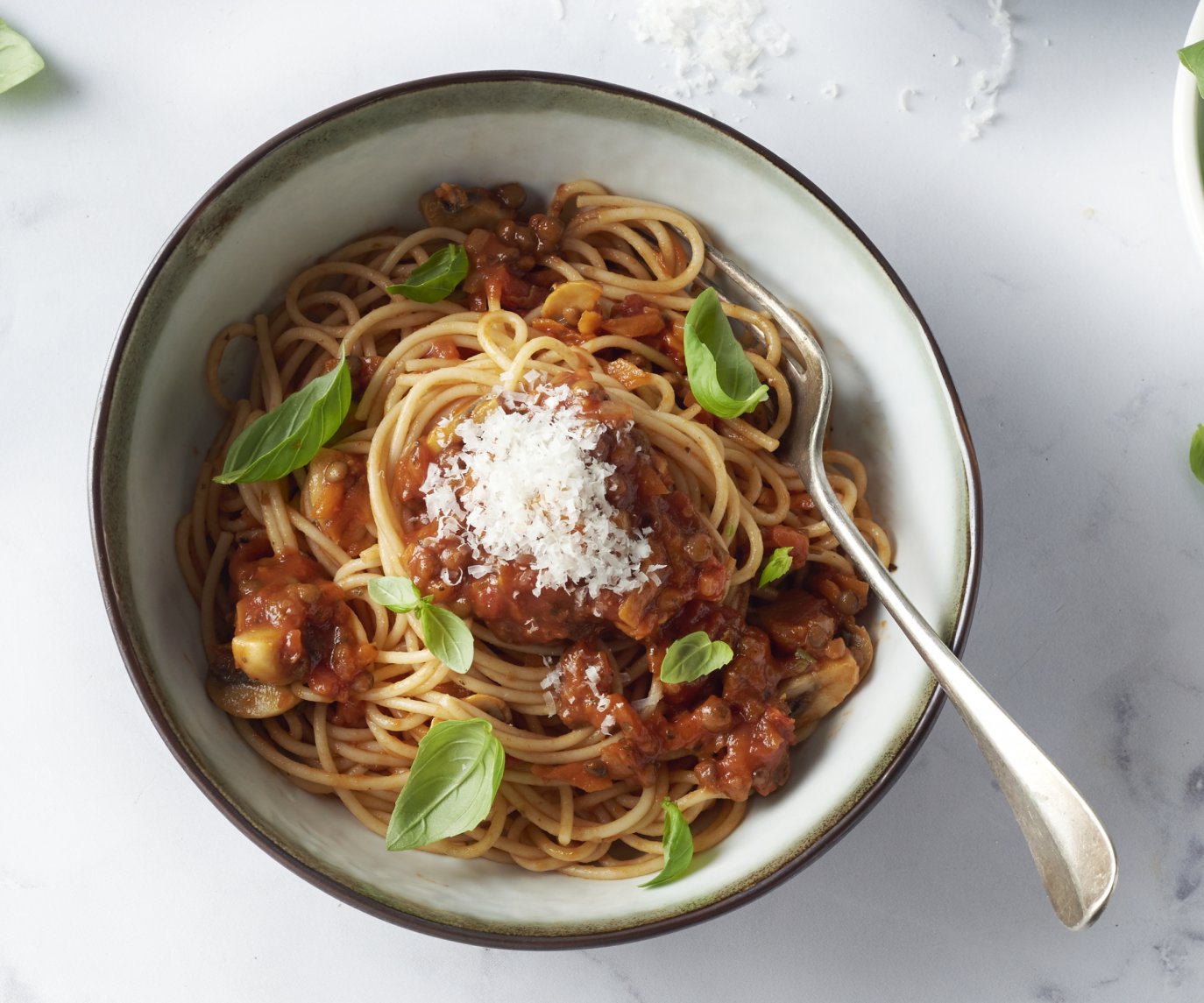 Spaghetti met veggie bolognaise